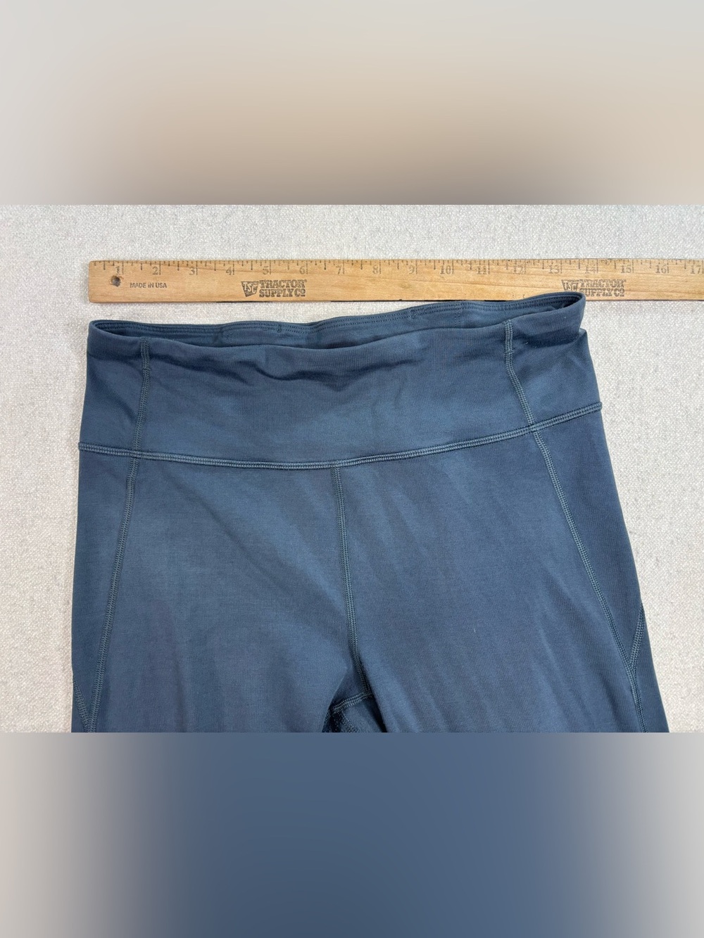 Allbirds Women’s Merino Wool Blend High Rise Blue Gray Leggings Size Medium M - Picture 6 of 8